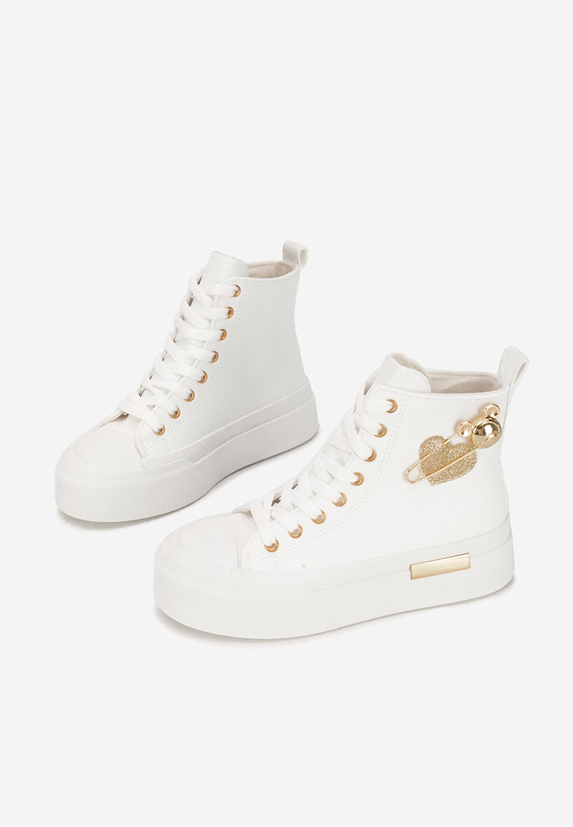 Γυναικεία sneakers αστραγάλο Irlanda λευκά