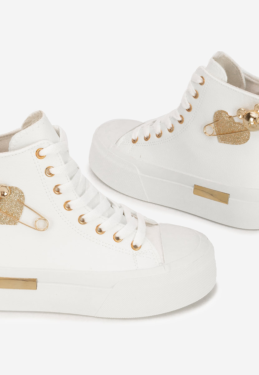 Γυναικεία sneakers αστραγάλο Irlanda λευκά