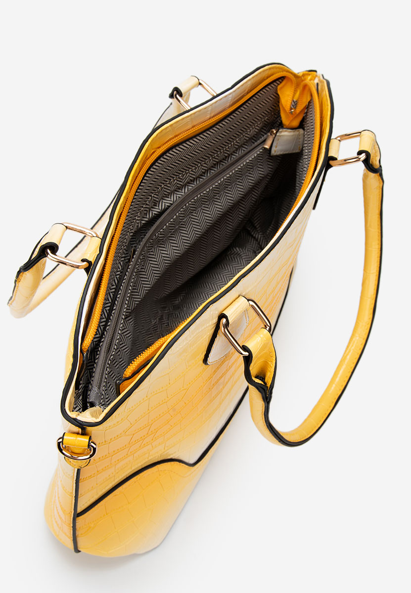 Τσάντα Χεριού Jannia Κιτρινες