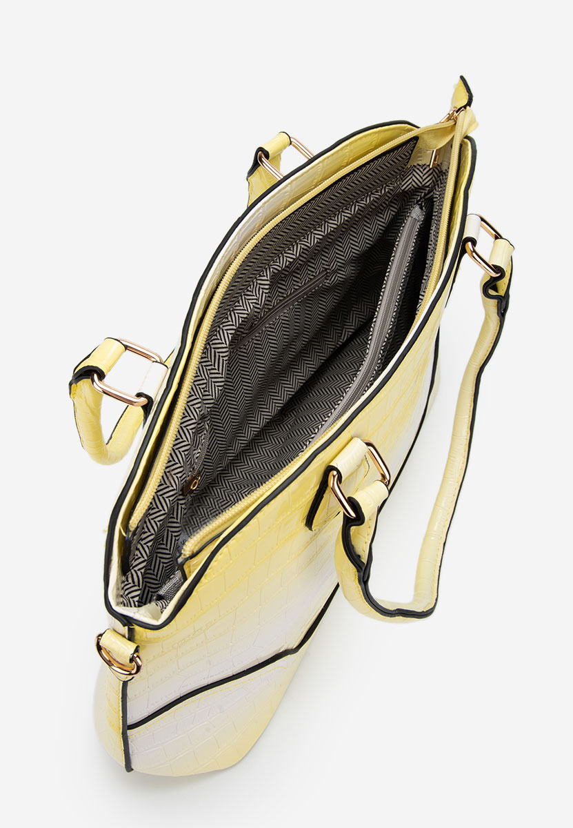 Τσάντα Χεριού Jannia V2 Κιτρινες