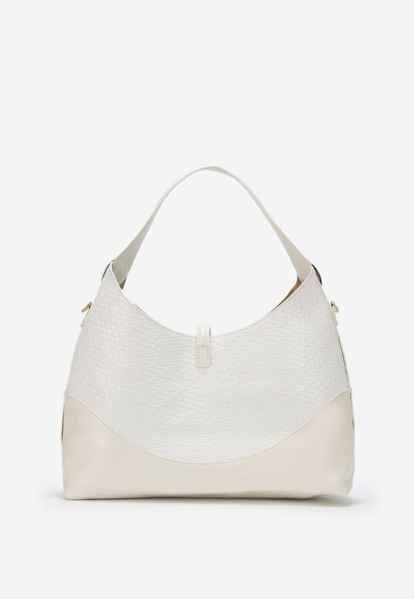 Τσάντα Χεριού Wanda ασπρη ελεφαντοδοντο