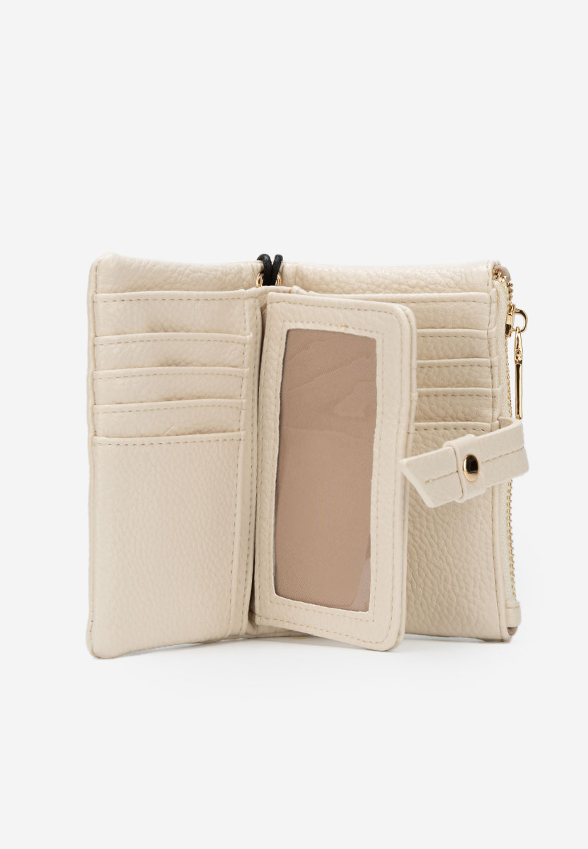 Γυναικείο πορτοφόλ Dakotia μπεζ