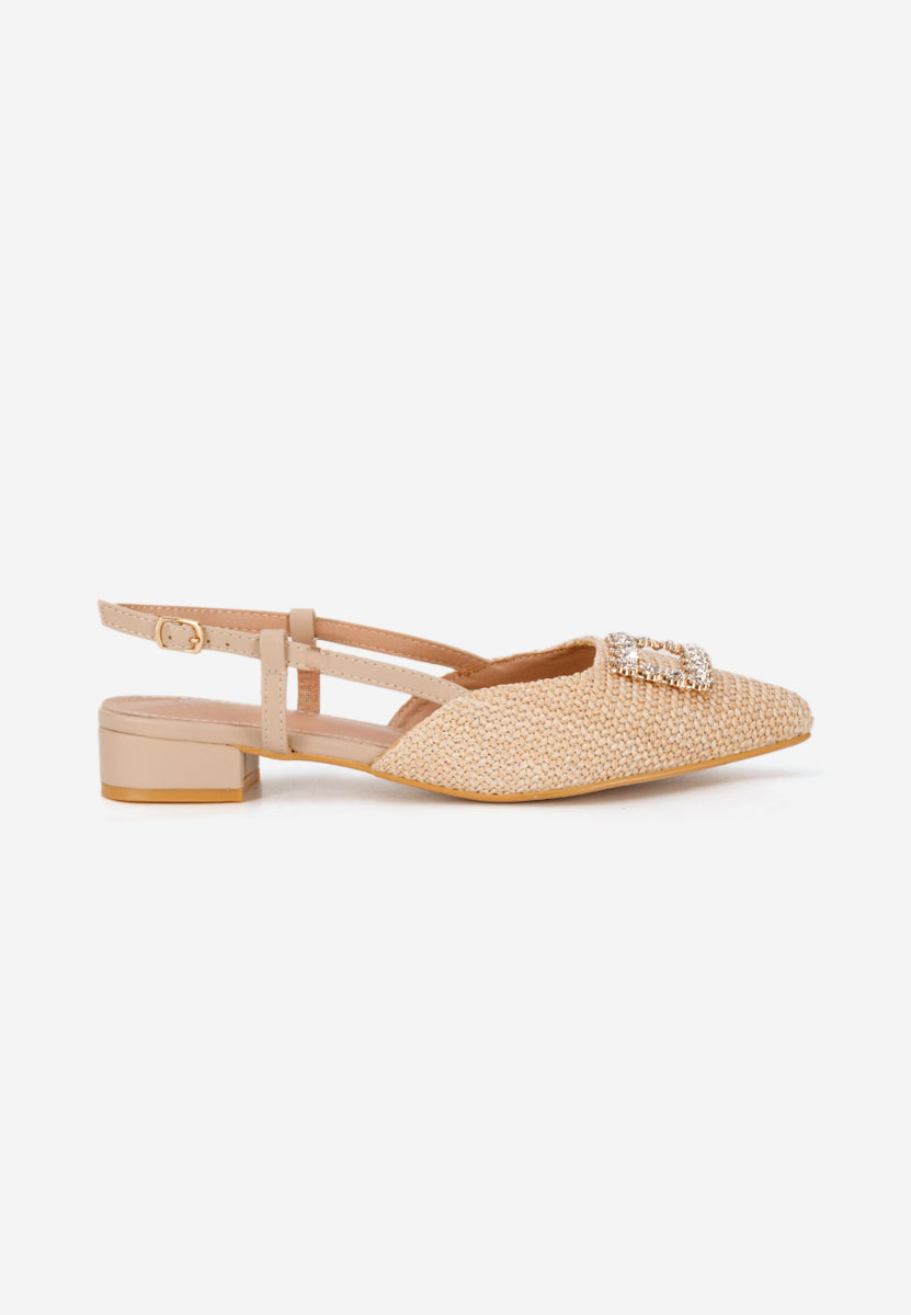 Γόβες slingback Calistea μπεζ