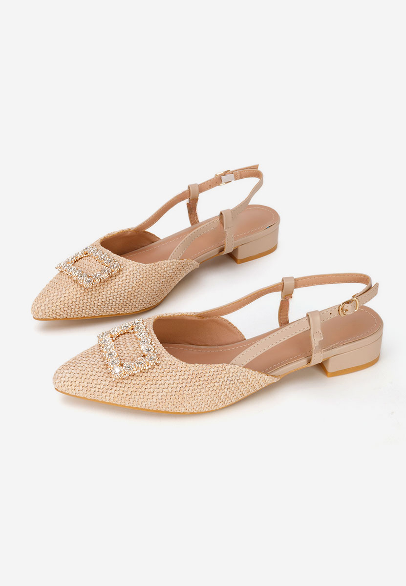 Γόβες slingback Calistea μπεζ