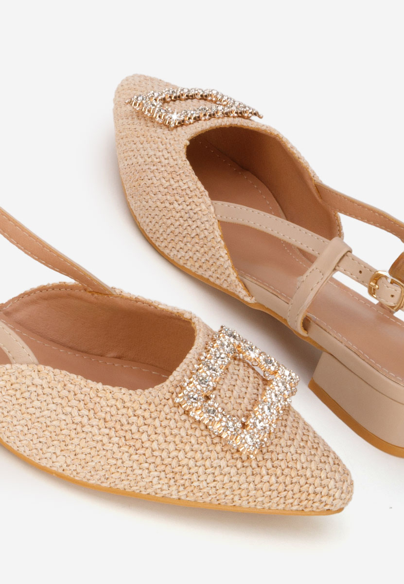 Γόβες slingback Calistea μπεζ