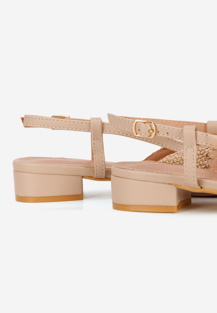 Γόβες slingback Calistea μπεζ