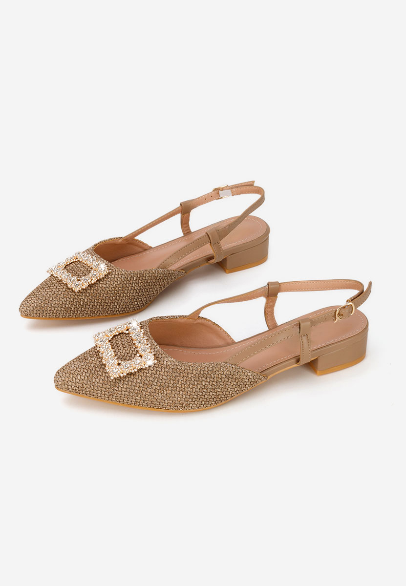 Γόβες slingback Calistea χακι