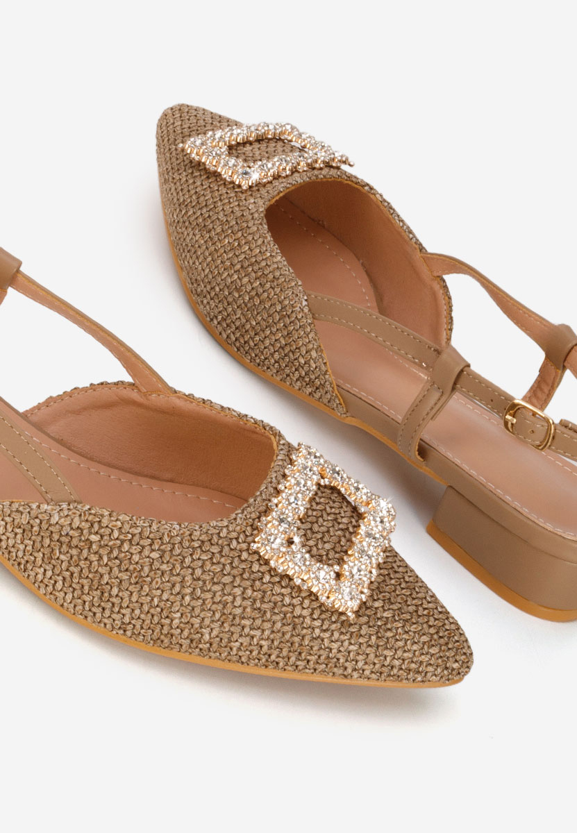 Γόβες slingback Calistea χακι