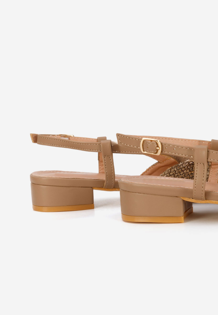 Γόβες slingback Calistea χακι