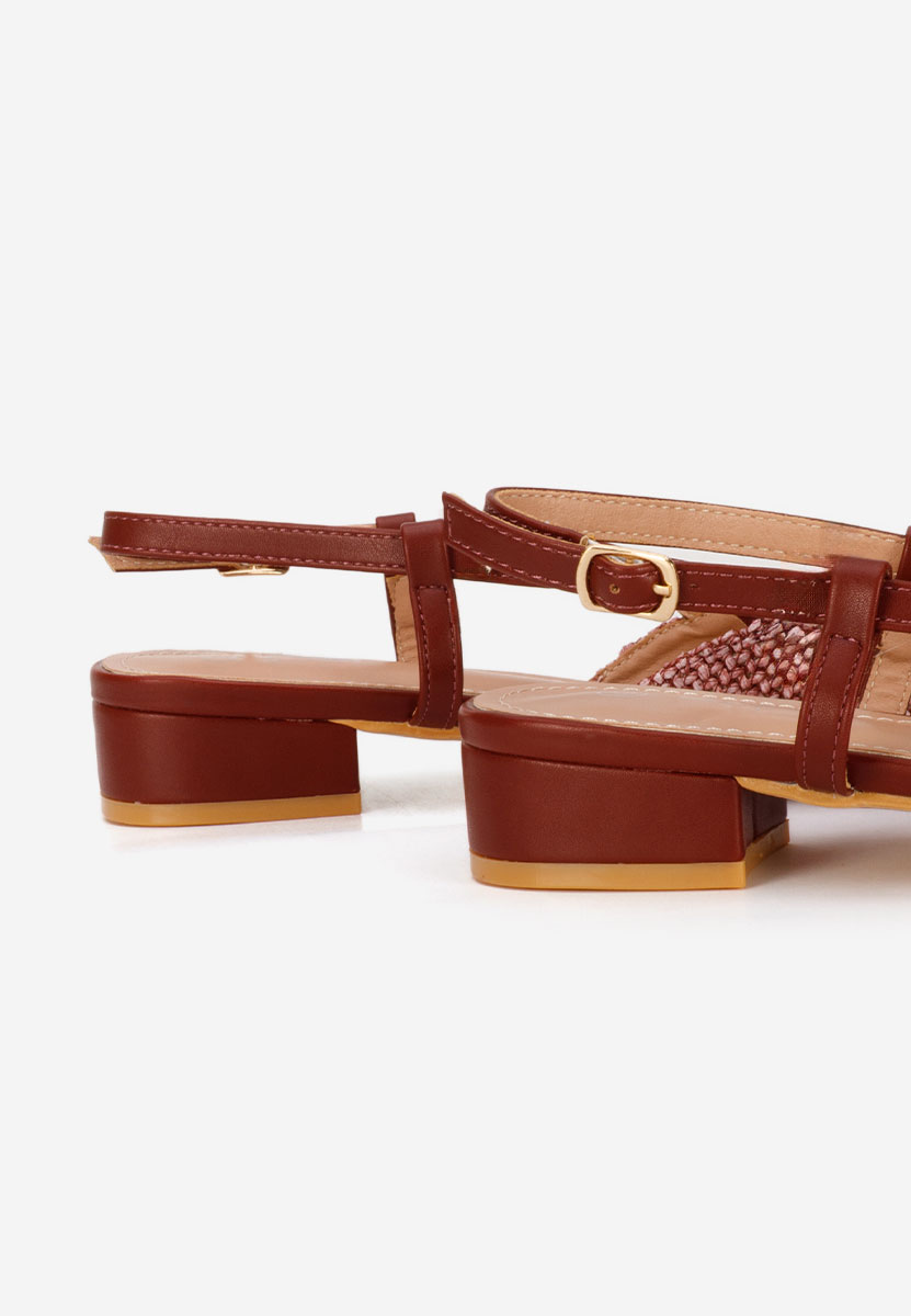 Γόβες slingback Calistea μπορντό