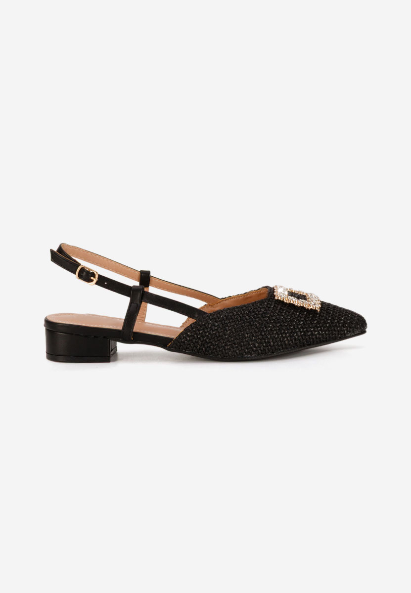 Γόβες slingback Calistea μαύρα