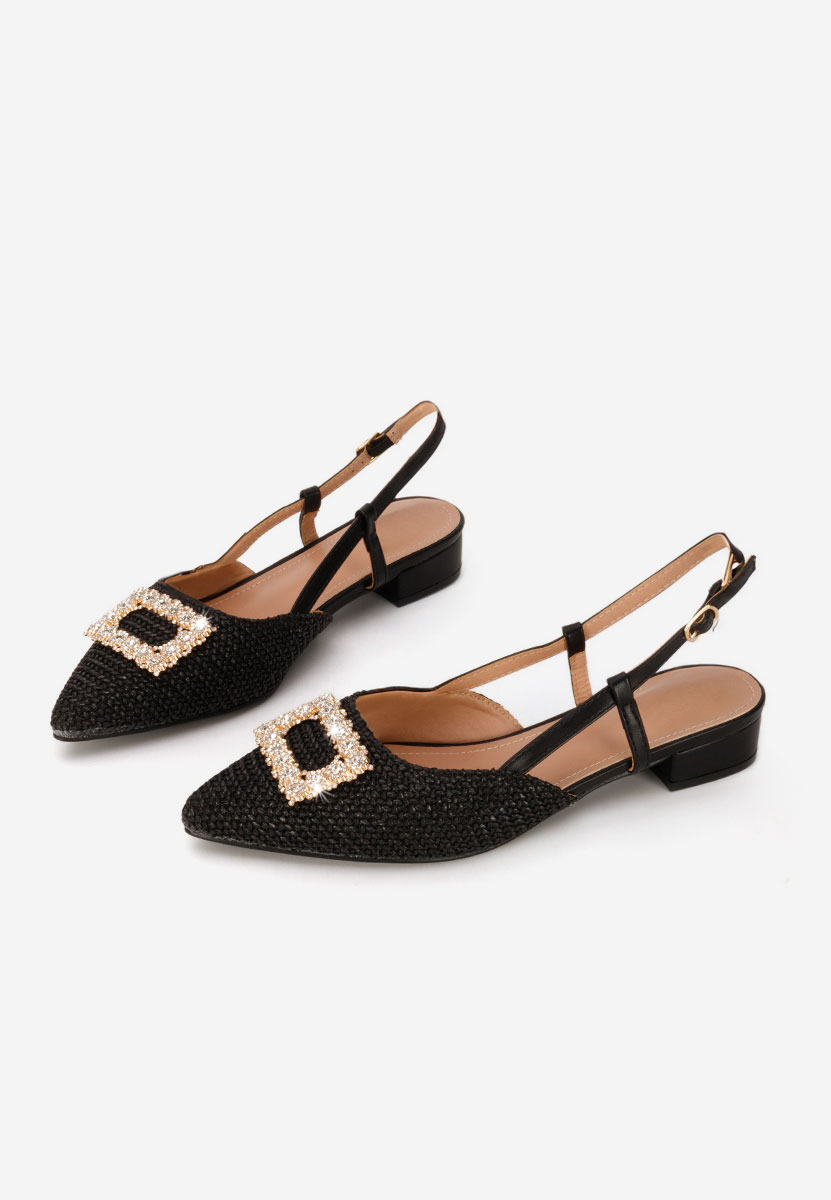 Γόβες slingback Calistea μαύρα