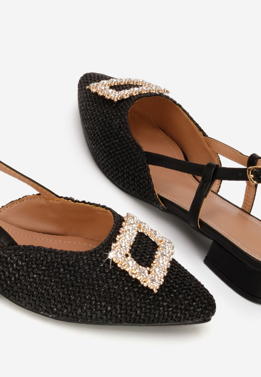 Γόβες slingback Calistea μαύρα
