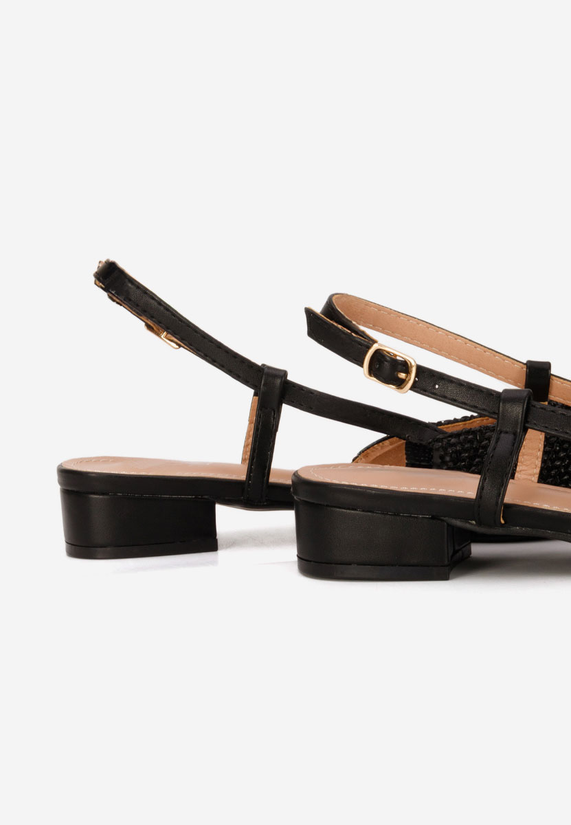 Γόβες slingback Calistea μαύρα