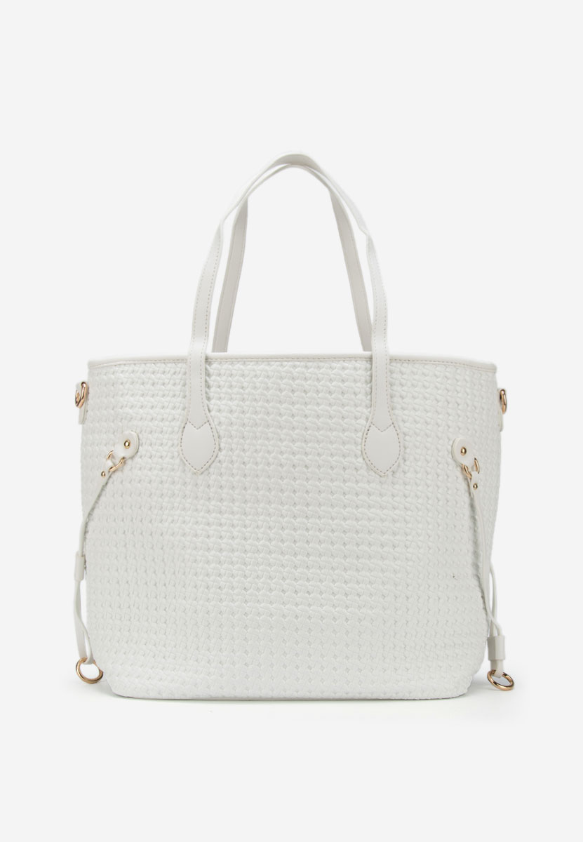 Τσάντα Χεριού Mivya ασπρη ελεφαντοδοντο