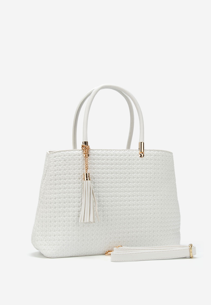 Τσάντα Χεριού Trynia ασπρη ελεφαντοδοντο
