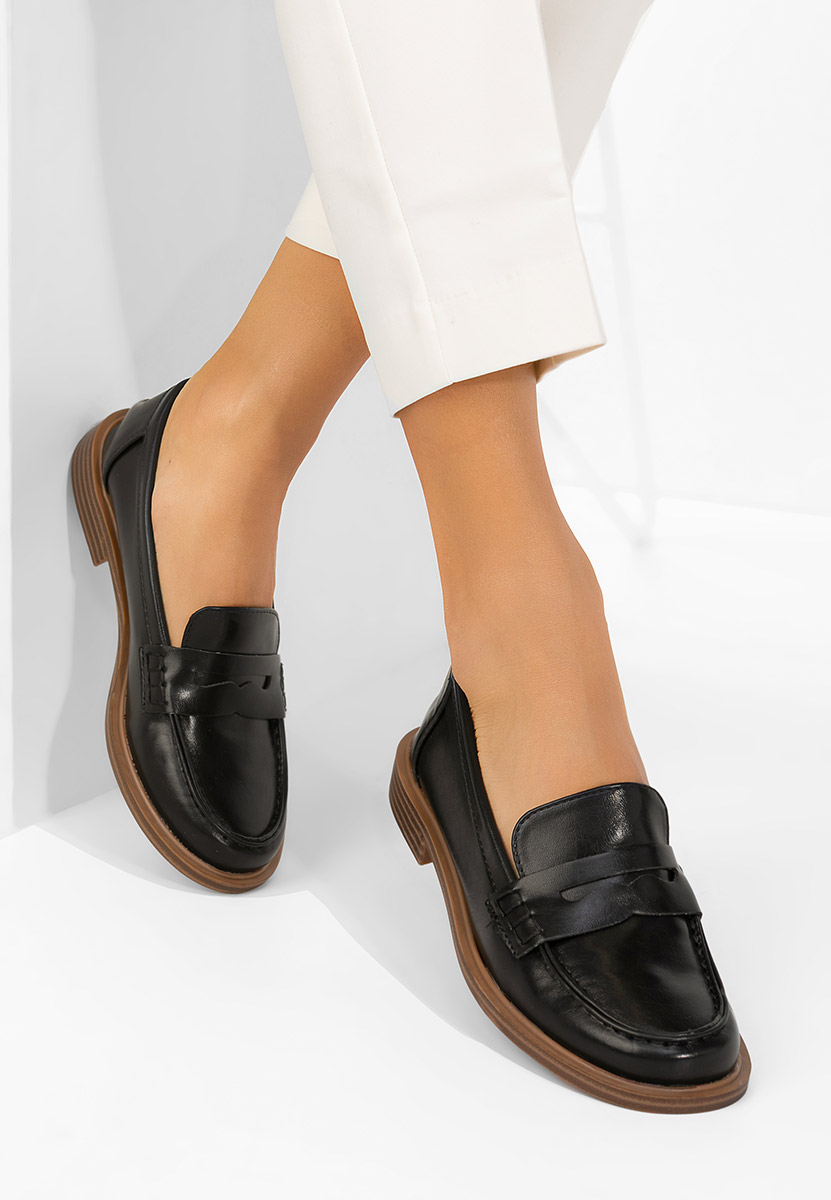 Μοκασίνια γυναικεια Zayrie μαύρα