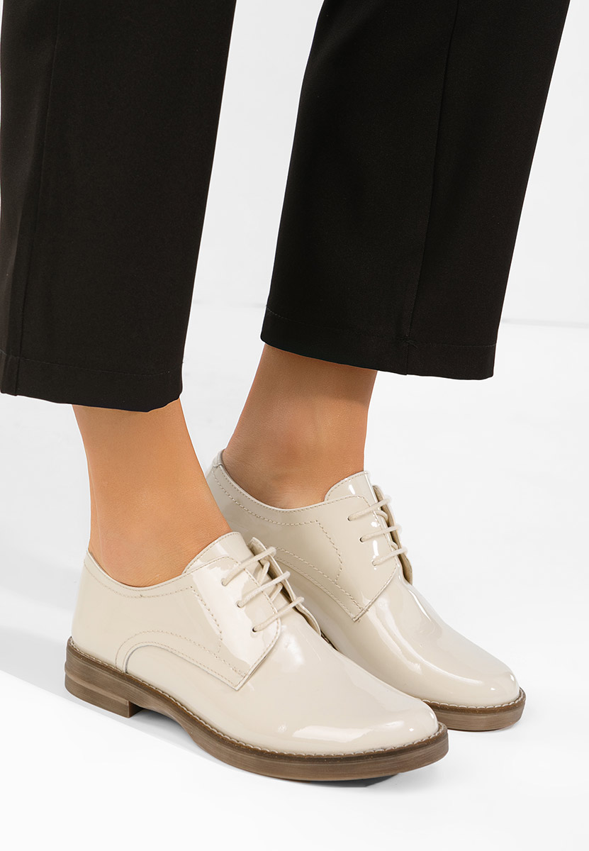 Oxford δερμάτινα γυναικεια Otivera V3 μπεζ