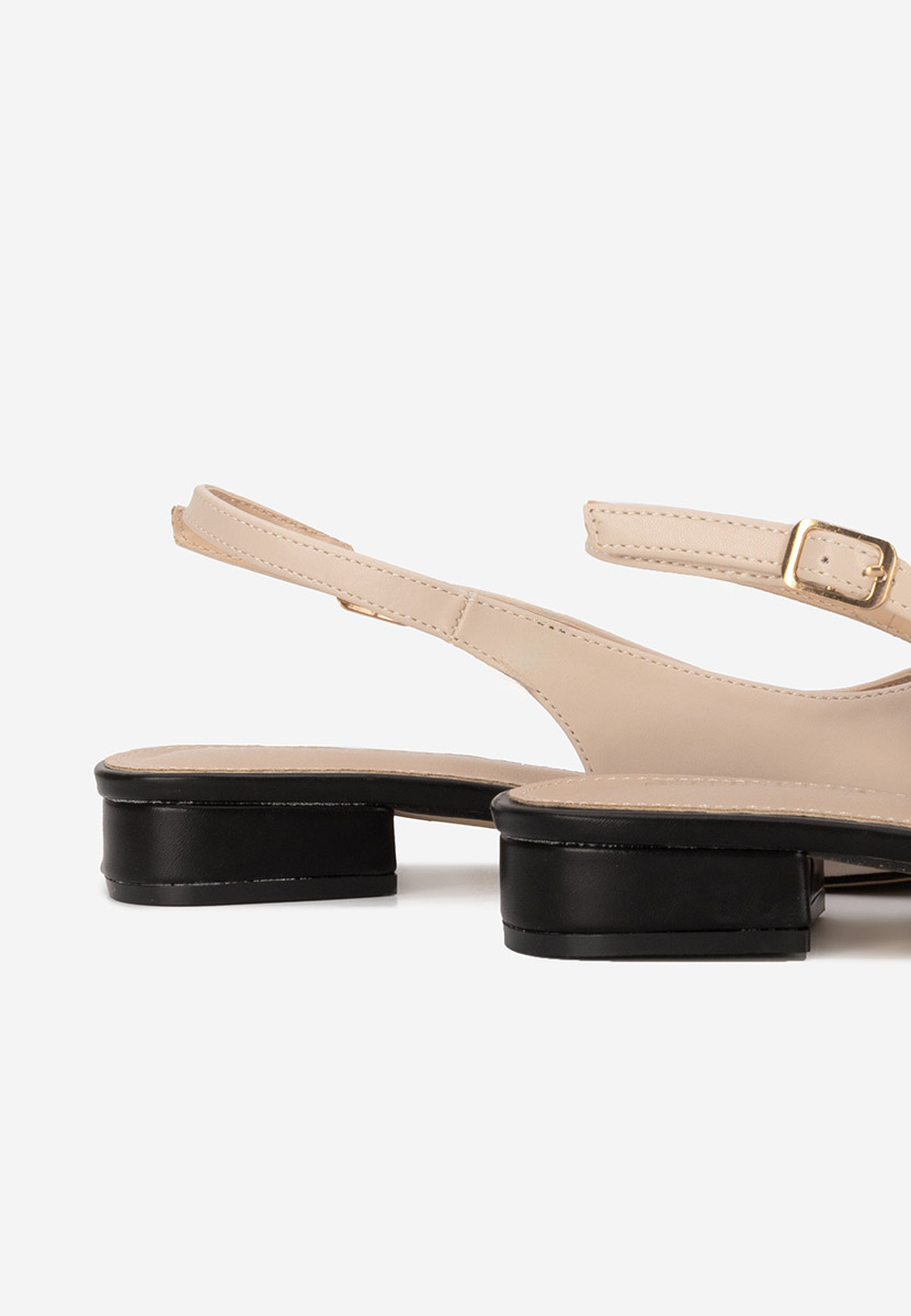Γόβες slingback Alissandra μπεζ