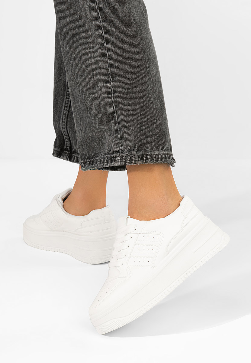 Sneakers με πλατφόρμα Liorna λευκά