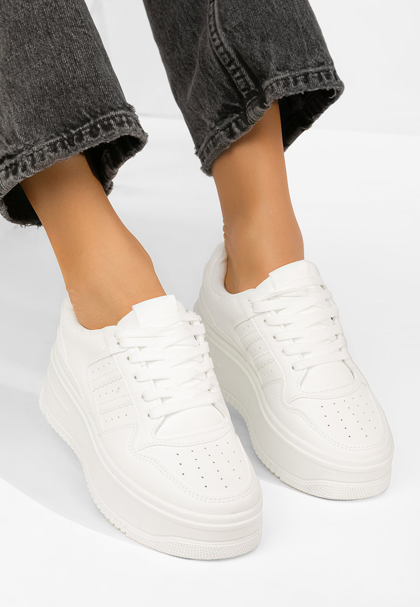 Sneakers με πλατφόρμα Liorna λευκά