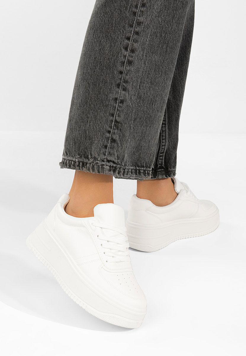 Sneakers με πλατφόρμα Seminia λευκά
