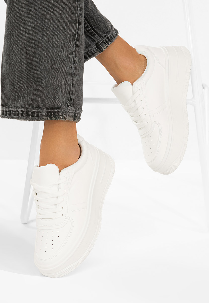 Sneakers με πλατφόρμα Seminia λευκά