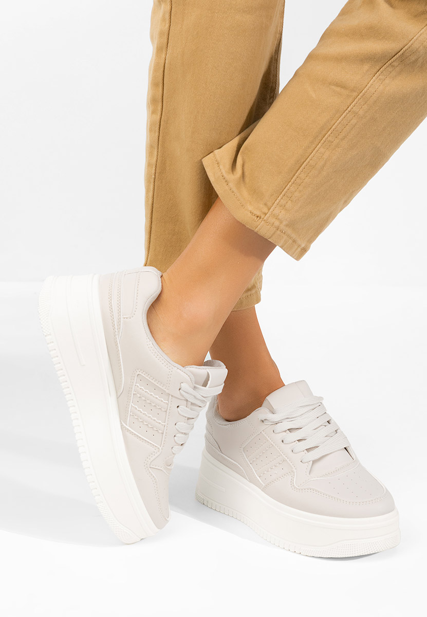 Sneakers με πλατφόρμα Liorna μπεζ