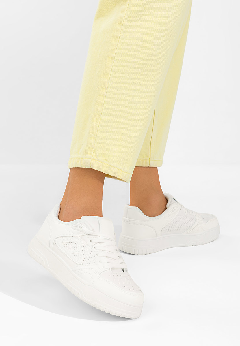 Sneakers με πλατφόρμα Damarya λευκά