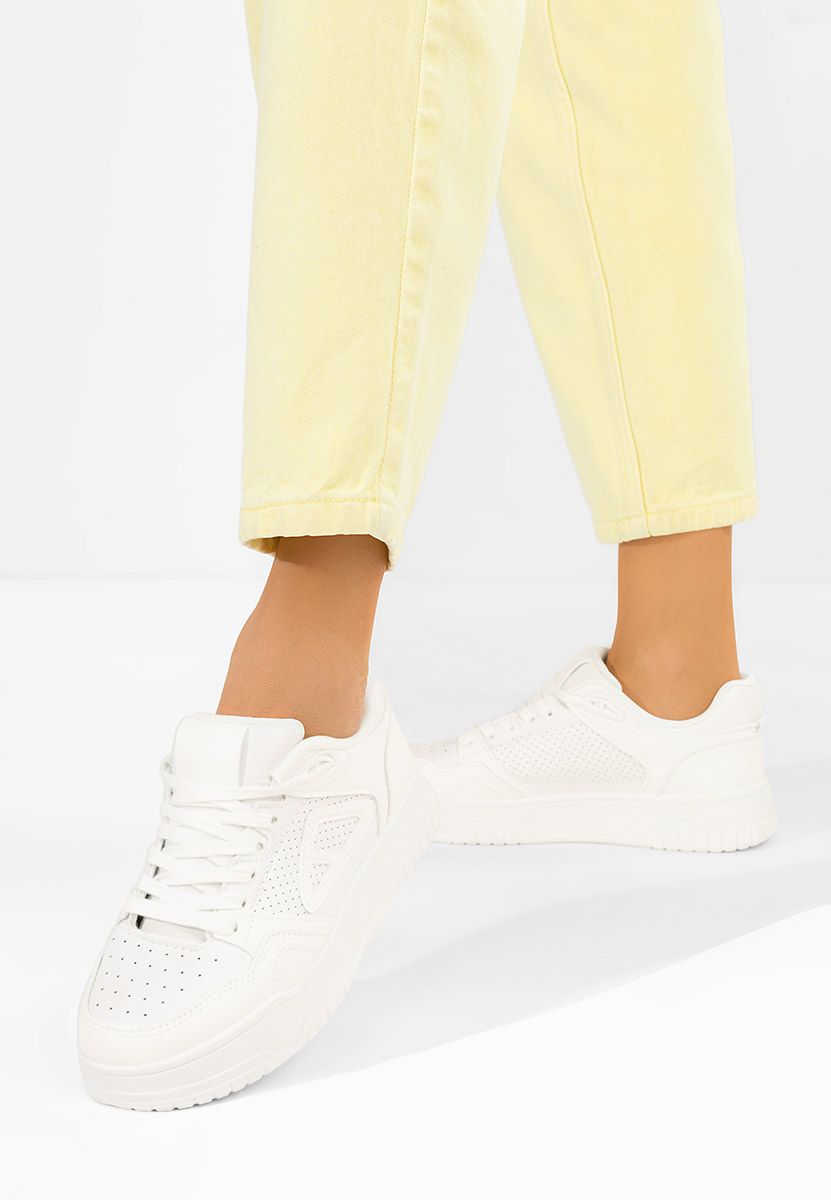 Sneakers με πλατφόρμα Damarya λευκά