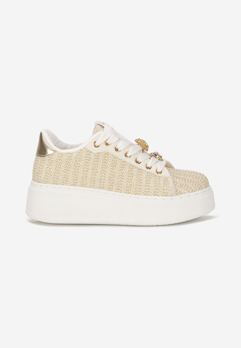 Sneakers με πλατφόρμα Havania μπεζ