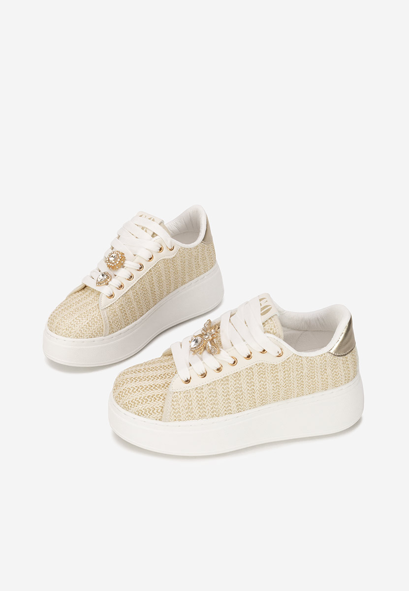 Sneakers με πλατφόρμα Havania μπεζ