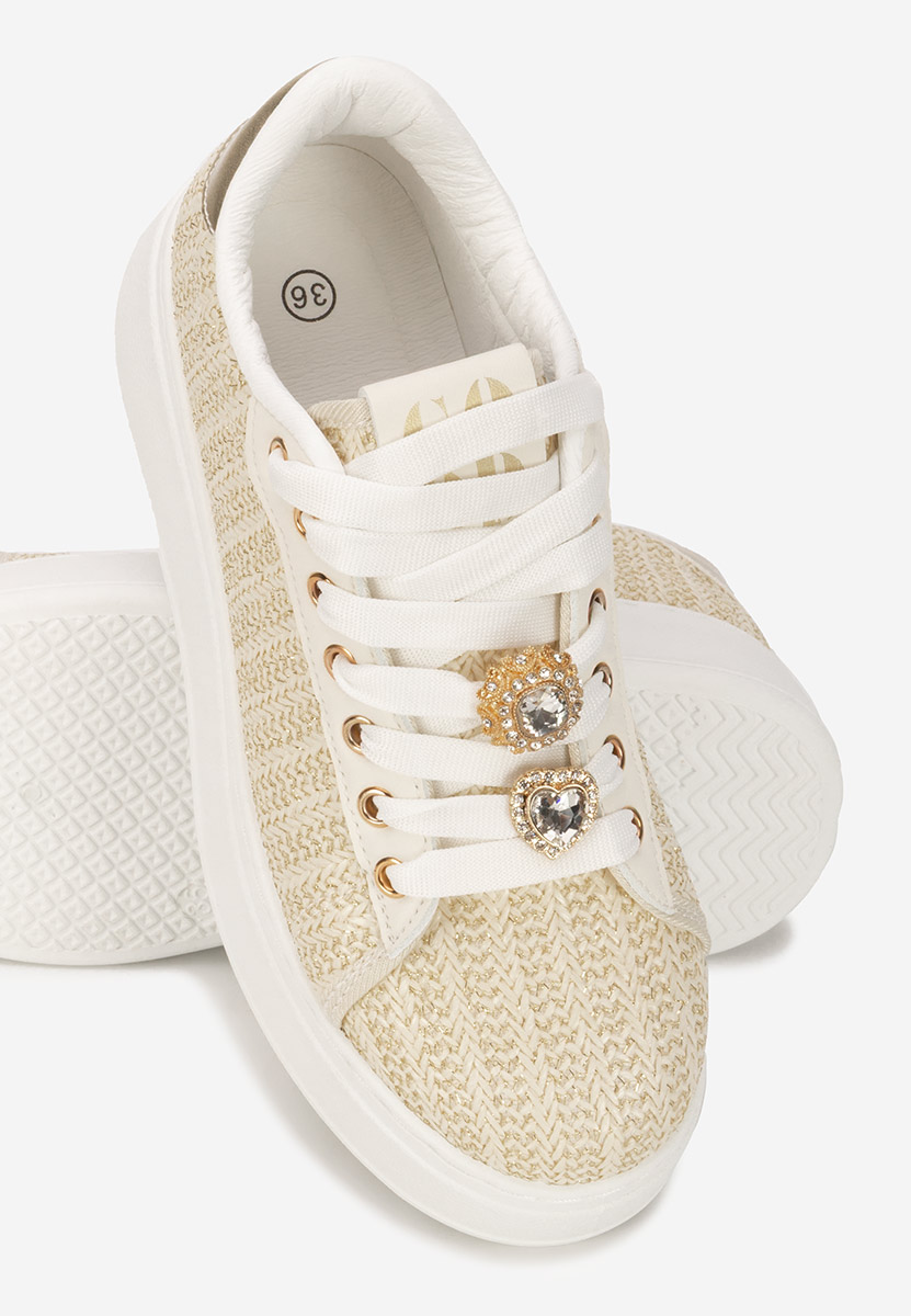 Sneakers με πλατφόρμα Havania μπεζ