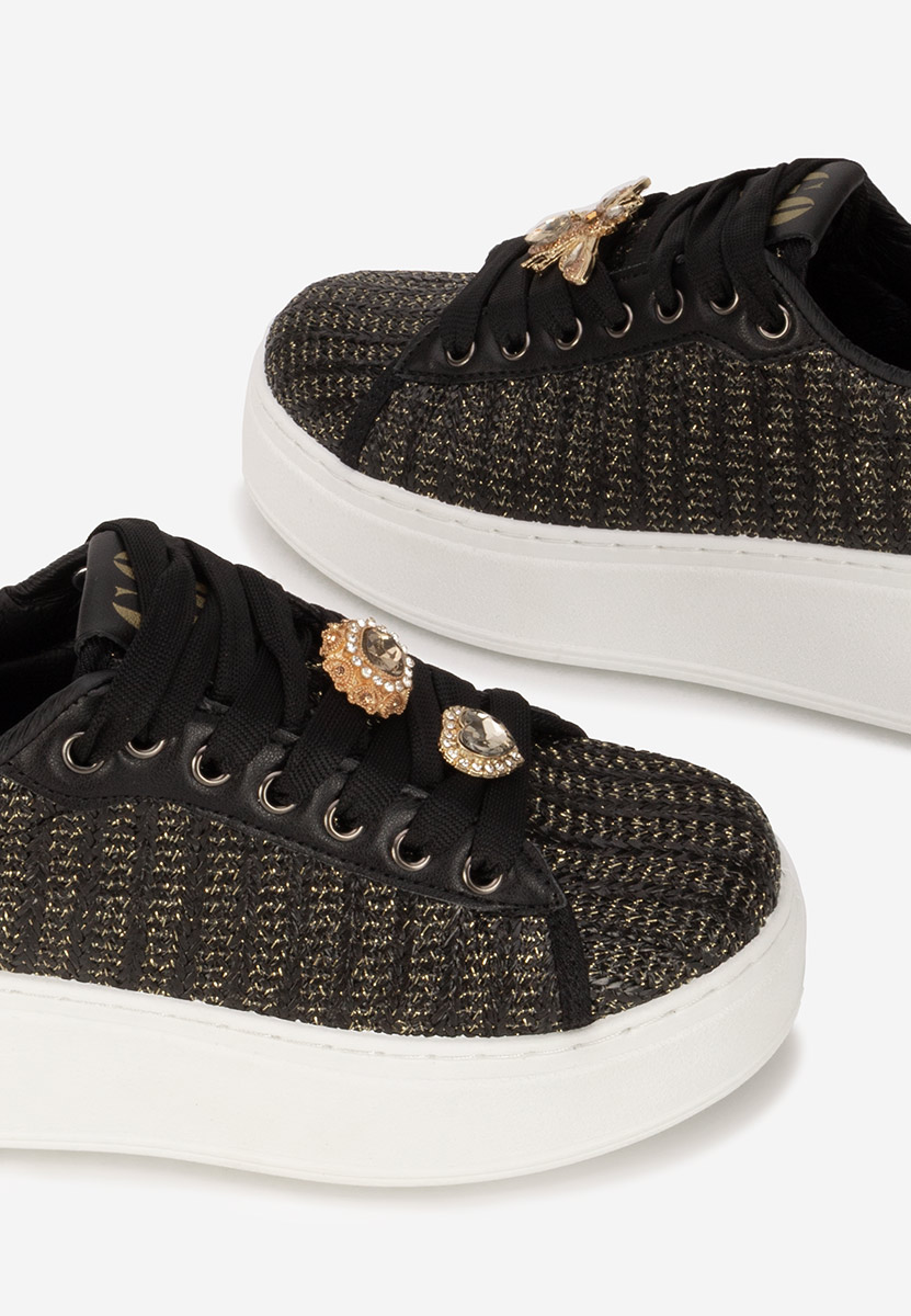 Sneakers με πλατφόρμα Havania μαύρα
