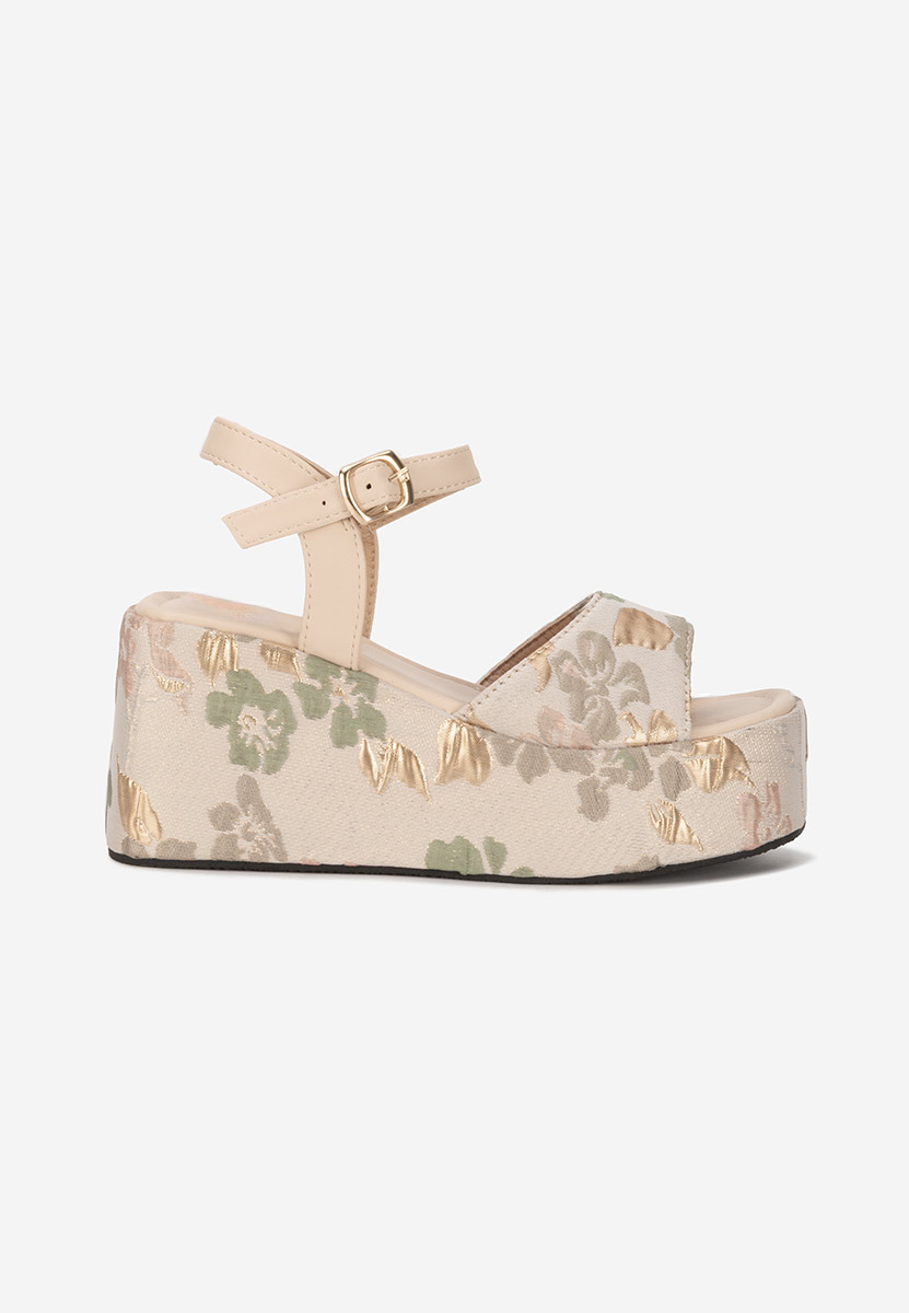 Πέδιλα πλατφορμεσ Gentalia μπεζ