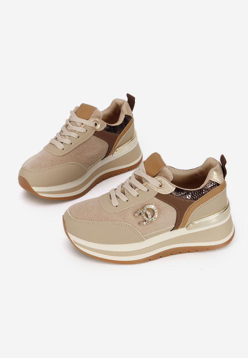 Sneakers με πλατφόρμα Liliza χακι