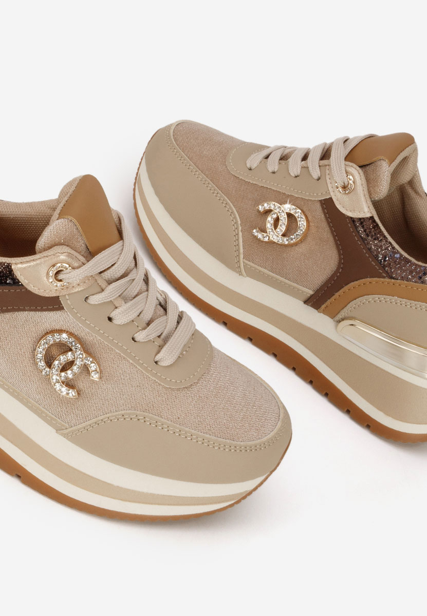Sneakers με πλατφόρμα Liliza χακι