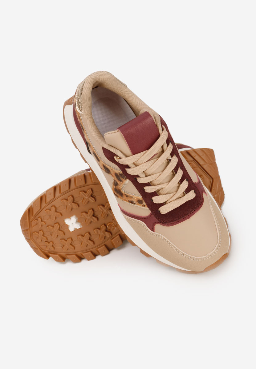 Sneakers με πλατφόρμα Catrinela μπορντό
