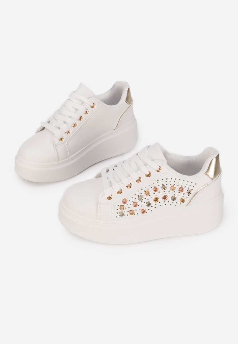 Sneakers με πλατφόρμα Charolette χρυσο