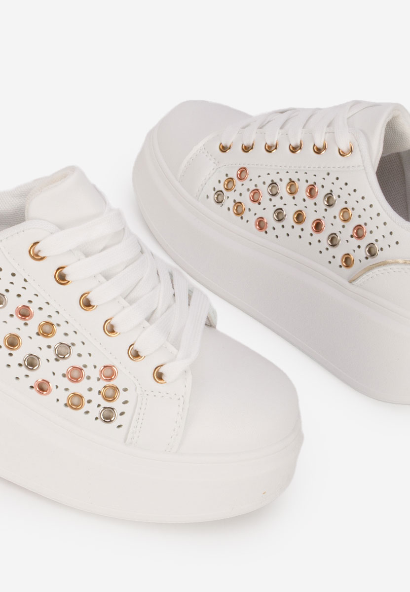 Sneakers με πλατφόρμα Charolette χρυσο