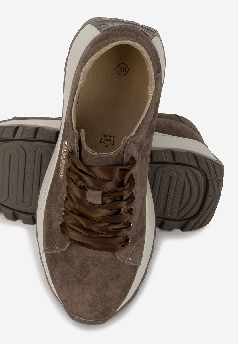 Sneakers γυναικεια δερματινα Gonelia V2 καφε