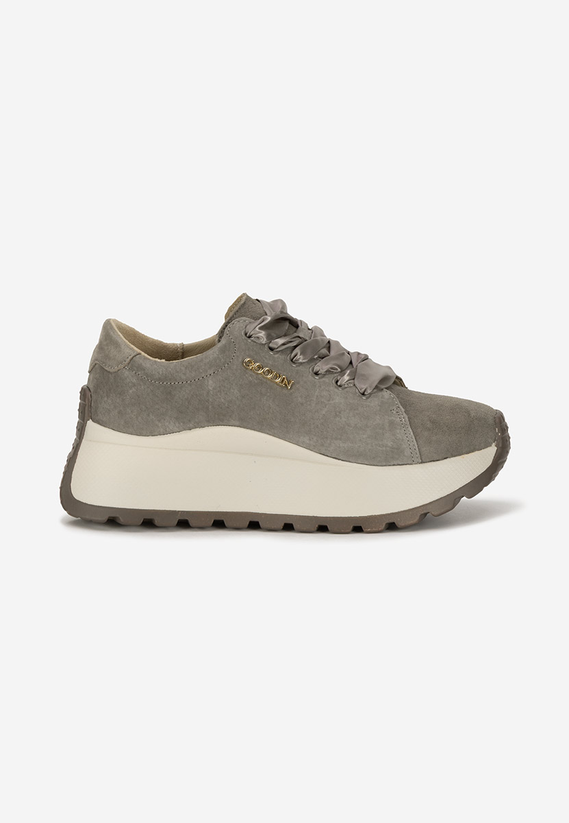 Sneakers γυναικεια δερματινα Gonelia χακι