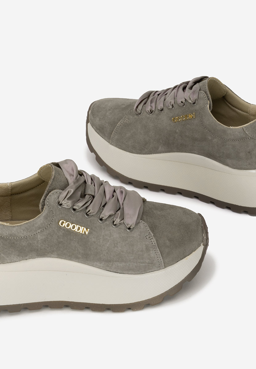 Sneakers γυναικεια δερματινα Gonelia χακι