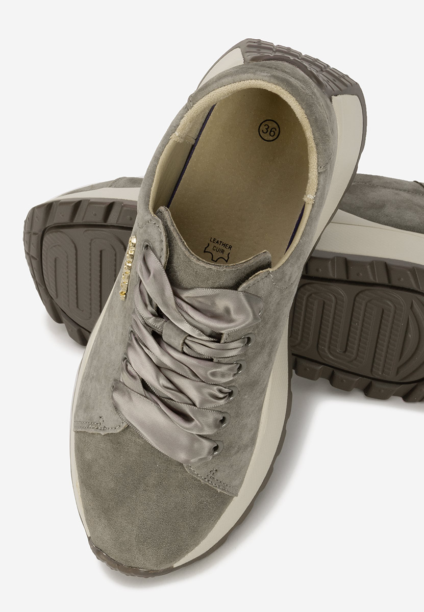 Sneakers γυναικεια δερματινα Gonelia χακι
