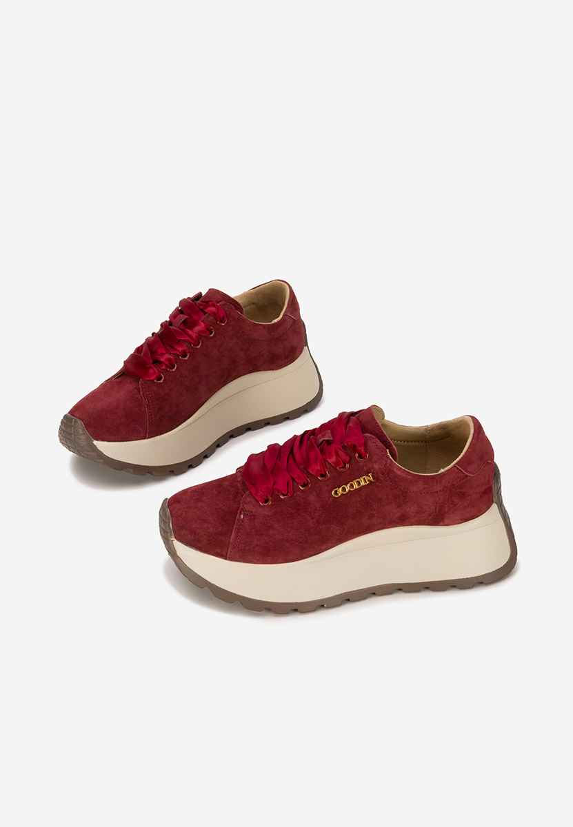 Sneakers γυναικεια δερματινα Gonelia μπορντό