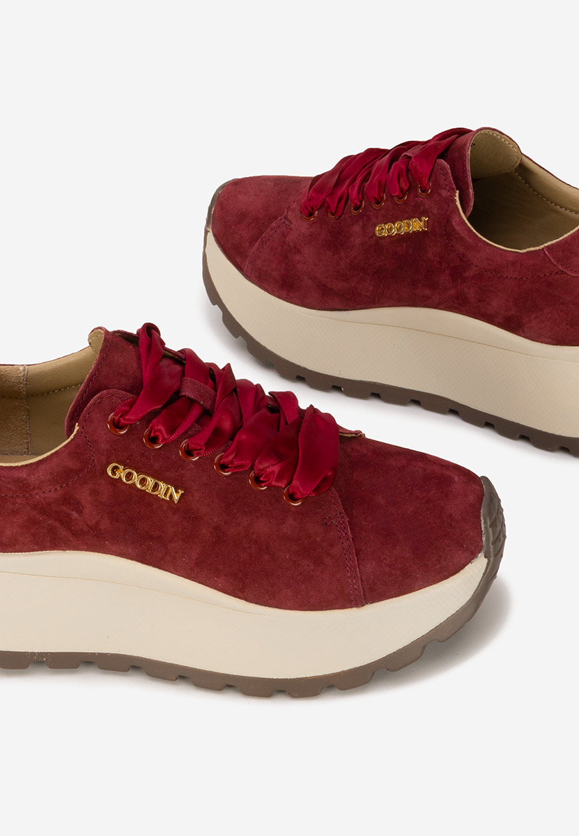 Sneakers γυναικεια δερματινα Gonelia μπορντό