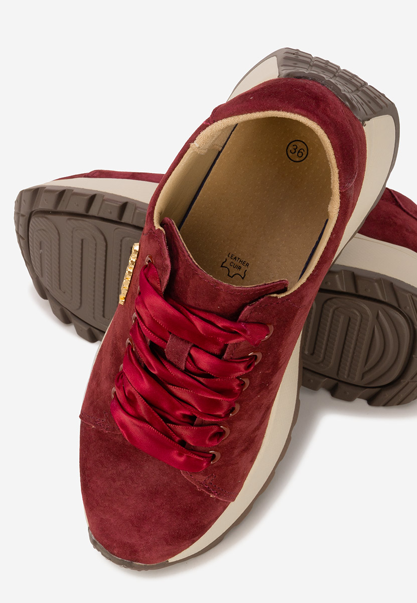 Sneakers γυναικεια δερματινα Gonelia μπορντό