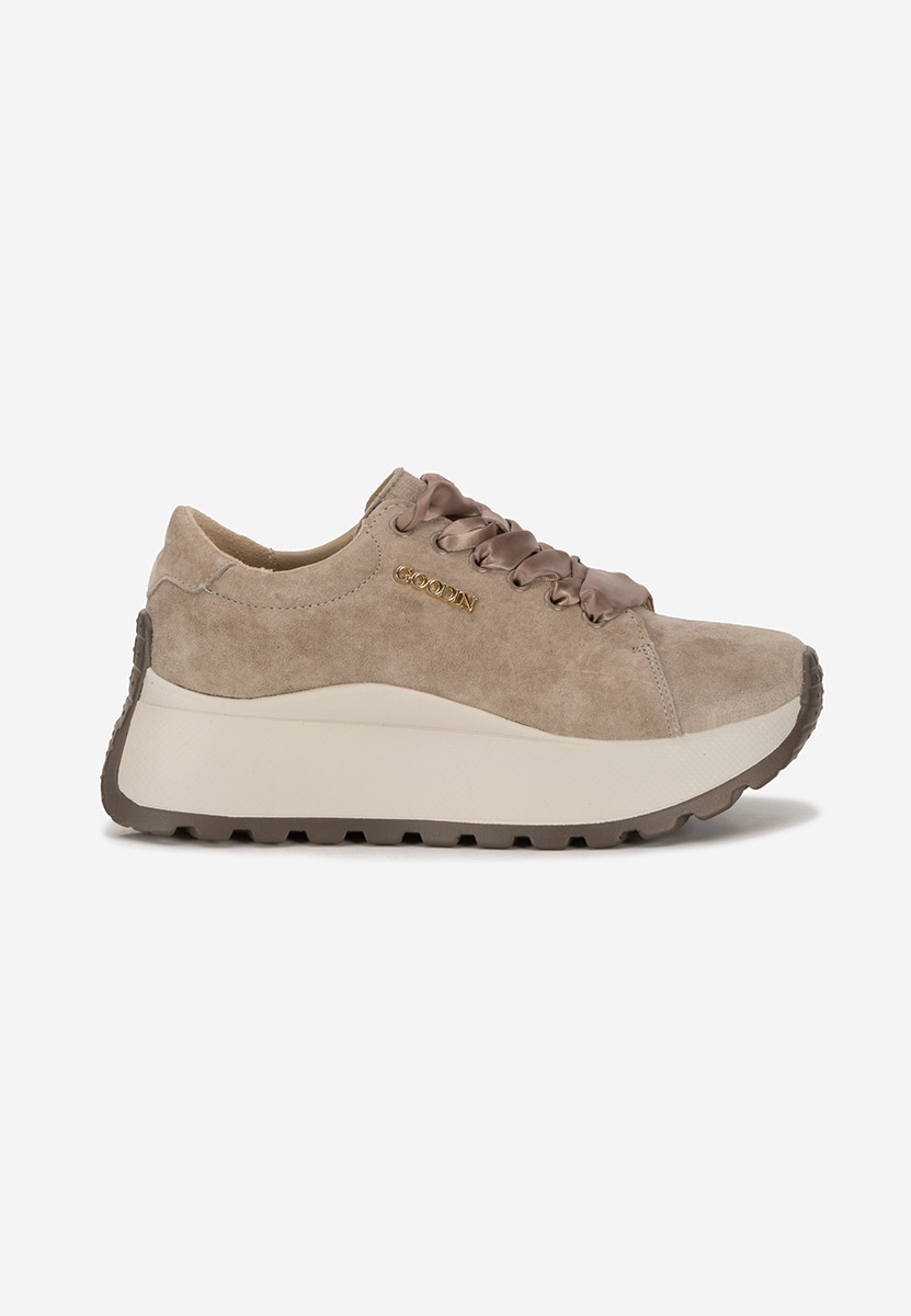 Sneakers γυναικεια δερματινα Gonelia καφε