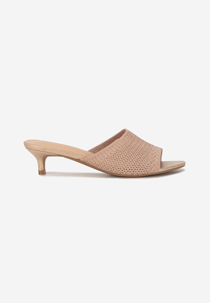 Mules με χαμηλο τακουνι Herria champagne