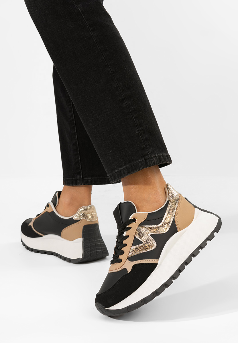 Sneakers με πλατφόρμα Catrinela μαύρα